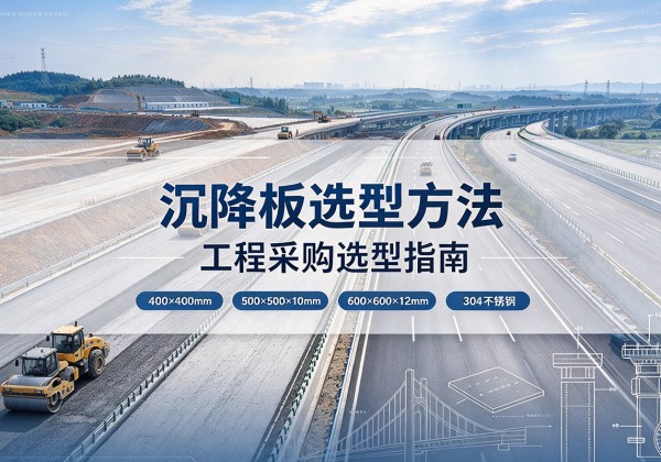 泸溪沉降板选择方法